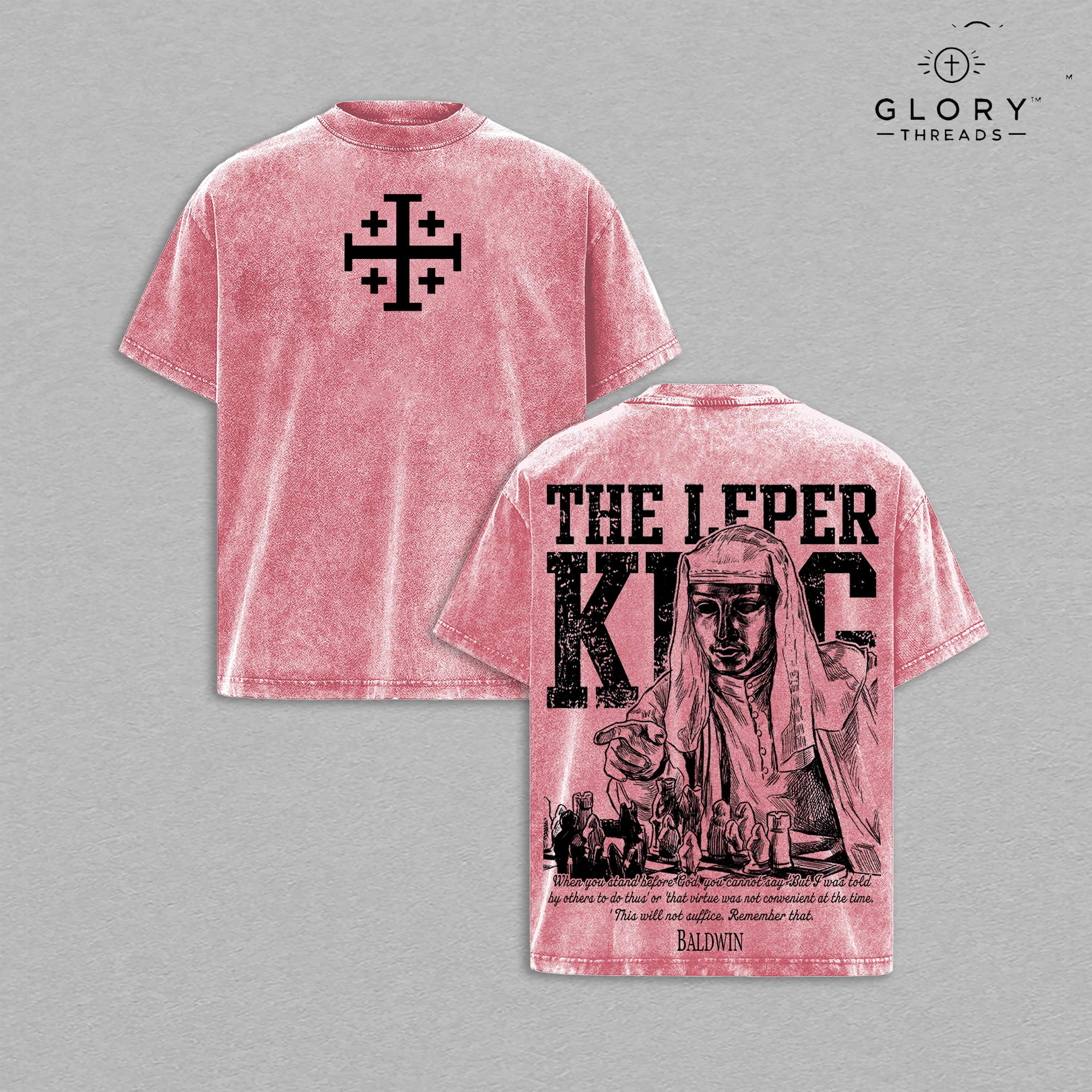 Retro Baldwin IV Leper King Washed Tee – Jerusalem Crusader Streetwear