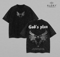 God Plan Washed Tee – Christian Wing Streetwear Jesus Apparel