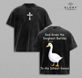God Goose Washed Tee – Funny Christian Faith Streetwear