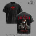 Crusader Defender of Faith Washed Tee – Medieval Christian Streetwear