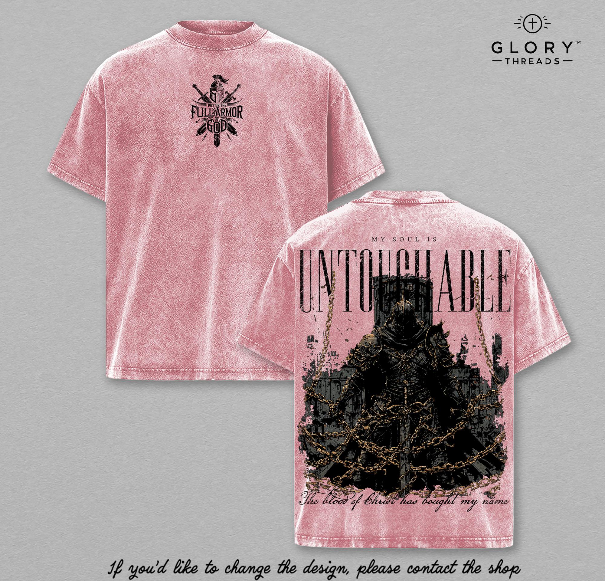 Warrior of God Vintage Washed Tee - Full Armor of God Ephesians 6