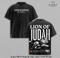 Lion of Judah Vintage Washed Tee - Christian Faith Streetwear