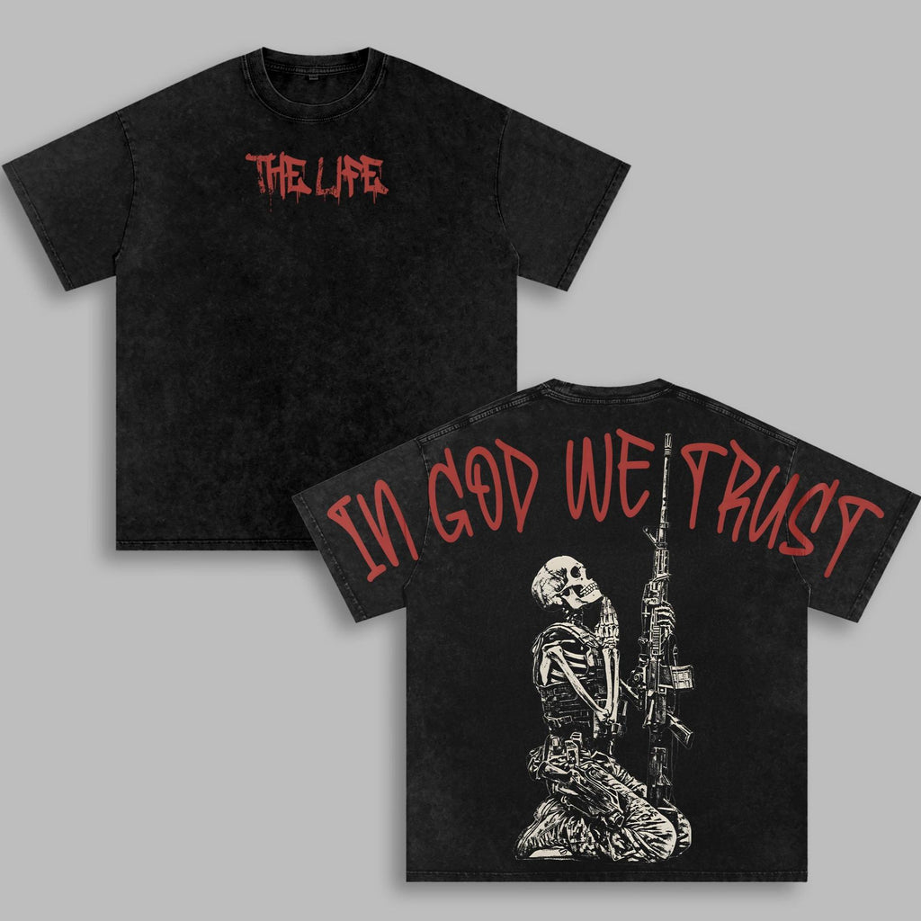 In God We Trust Washed Tee – Christian Faith Streetwear Shirt