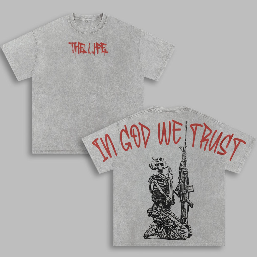 In God We Trust Washed Tee – Christian Faith Streetwear Shirt